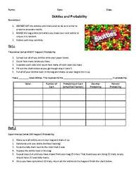 Skittles Probability Reflection Questions Probability Simple Probability