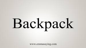 You'll be able to mark your mistakes quite easily. How To Say Backpack Youtube