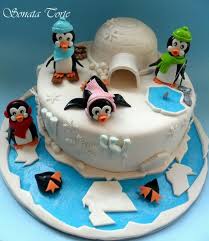 Pinguins And Cake Torten Torte Kindergeburtstag Motivtorten