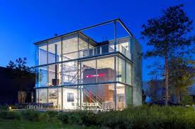 Maison De Verre En Forme De Cube Architecture Glass House Modern Architecture