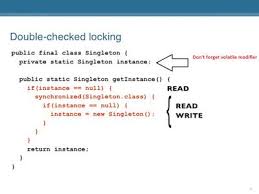 Thread Safe Singleton In Java Using Double Checked Locking Idiom Java Thread Java Singleton