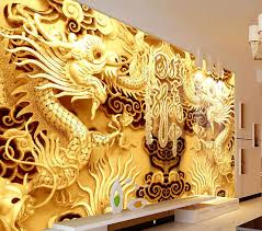 Maybe you would like to learn more about one of these? 3d Drachentapete Wandbild Tapete Naga Emas 640x565 Wallpapertip