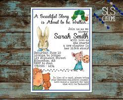 Reading Story Book Themed Printable Baby Shower Invitation Etsy Baby Shower Invitations Etsy Storybook Baby Shower Book Baby Shower Theme