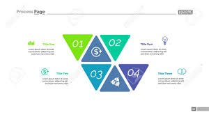 Four Options Process Chart Slide Template Business Data Stage