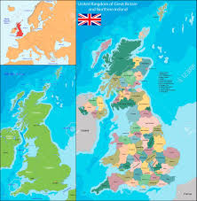 La zona correspondiente a gran bretaña está marcada en rojo, mientras que las islas británicas están formadas por todas las islas que aparecen en el mapa, desde las dos islas más grandes hasta la multitud de islas pequeñas que las rodean. Mapa Del Reino Unido De Gran Bretana E Irlanda Del Norte Ilustraciones Vectoriales Clip Art Vectorizado Libre De Derechos Image 37234112