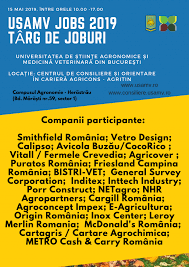 Targ de joburi dedicat domeniului. Usamv Jobs 2019 Usamv BucureÈ™ti Centrul De Consiliere È™i Orientare In CarierÄƒ