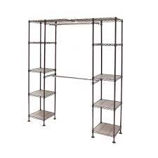 Check spelling or type a new query. Seville Classics Expandable Double Rod Clothes Rack Closet Organizer System 58 To 83 W X 14 D X 72 Satin Bronze X X Pricepulse