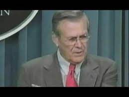 Rumsfeld's known unknowns is a concept made popular by former secretary of defense donald rumsfeld. Donald Rumsfeld Unknown Unknowns Youtube