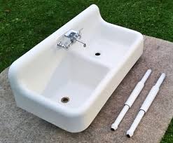 antique original porcelain cast iron