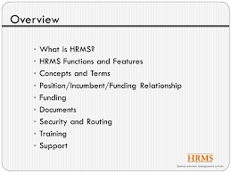 There are changes in hrms helpdesk mobile no. Hrms Basics Overview What Is Hrms Hrms Functions And Features Concepts And Terms Position Incumbent Funding Relationship Funding Documents Security Ppt Download