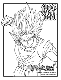 Goku is a cartoon character from the popular dragon ball cartoon and manga. How To Draw Super Saiyan Goku Dragon Ball Z Drawing Tutorial Draw It Too