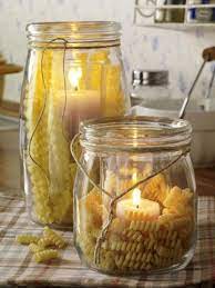 windlichter mit nudeln wunderweib italienische dekorationen dinner party dekorationen italien party