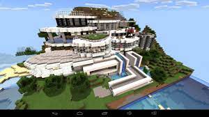 Some like challenging themselves in survival. á… Grosses Abstraktes Haus Am Berg In Minecraft Bauen Minecraft Bauideen De
