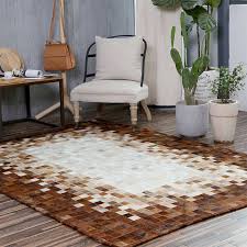 سجادة مرقعة من جلد البقر الأصلي لغرفة المعيشة وغرفة النوم كبيرة للغاية مصنوعة يدوي ا 200 300 سنتيمتر للسجاد من جلد البقر الطبيعي 100 Qg10 Cowhide Patchwork Rug Rug For Living Roompatchwork Rug Aliexpress