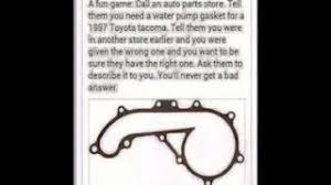 Increase the life of your vehicle's engine by keeping your cooling system in top condition. 1997 Toyota Tacoma Water Pump Gasket Prank Call Youtube