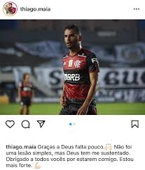 Thiago maia alencar (born 23 march 1997), known as thiago maia, is a brazilian professional footballer who plays for brazilian club flamengo on loan from lille. Thiago Maia Vive Expectativa Para Retorno Ao Fla E Envia Mensagem A Fas