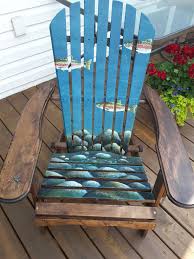 Rainbow Trout Muskoka Chair In Acrylics For Grannie B S Golf Tournament 2018 Muskoka Chair Outdoor Chairs Chair
