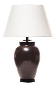 Lawrence Scott Porcelain Table Lamp With Textured Matte Latte Brown Glaze Lamp Shade Maker Table Lamp