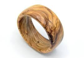 Wide Bracelet Made Of Corsican Olive Wood Hand Turned Handmade Wooden Bracelet Olive Wood Ring Wood Bracelet