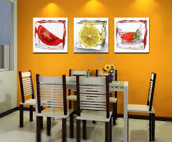 Greatbigcanvas.com has been visited by 100k+ users in the past month 10 89us 3 Piece Modern Wall Art Dining Room Decorative Pictures Ice Fruits Paintings On Canvas Prints For Kitchen Room Decor No Frame Fruit Paintings Paintin Kitchen Wall Decor Kitchen Decor Inspiration Dinning