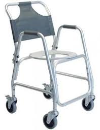 Handicap High Back Rolling Bath Chairs Transport Chair Shower Wheelchair Shower Chair