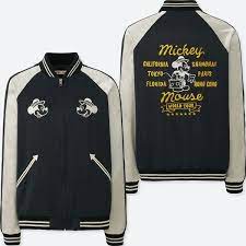 Uniqlo Women S Mickey Travels Souvenir Jacket 43 Liked On Polyvore Featuring Outerwear Jackets Black Trave Souvenir Jacket Travel Jacket Uniqlo Jackets