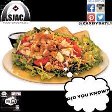 Amount of fat in grilled chicken caesar salad: Zaxby S House Salad With Grilled Chicken No Toast Has 425 Calories Ask To Hold The Toast Cheese An Good Healthy Recipes Food American Fast Food