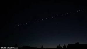 Check spelling or type a new query. Elon Musk S Starlink Satellites Cause Stir As They Streak Through Skies Of Western Europe Daily Mail Online