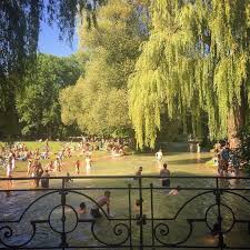We Spent The Day Touring Munchen Today Was A Super Hot Summer Day For German Standards Our Last Stop Of The Day Was The Engli Day Tours Hot Summer Touring