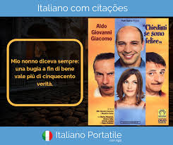 Though in the stranglehold of a suffocating fiancée, aldo dreams of being single, giacomo is an incurable romantic, while giovanni is a hardnosed loner . Chiedimi Se Sono Felice Italiano Portatile