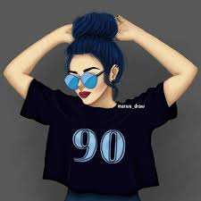 Pin By Arissa On Girly Art Cute Girl Drawing Girly M Digital Art Girl Girls stylish profile pics dps for whatsapp and facebook.