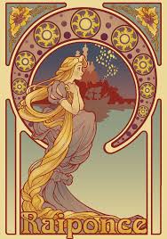 Raiponce Art Nouveau Disney Disney Princess Art Disney Fan Art