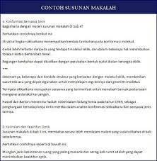 Contoh Susunan Makalah Sederhana Baik Benar Lengkap Empati Gerak Sma
