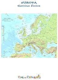 Carte geografiche e altlanti del. Cartina Fisica Europa Da Stampare Gratis Scuola Primaria E Media