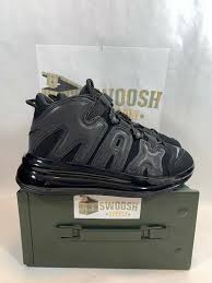 Nike Air More Uptempo 720 Qs 1 Men S Size 8 5 Air Max Triple Black Bq7668 001 Nike Basketballshoes Triple Black Nike Air Mens Nike Air