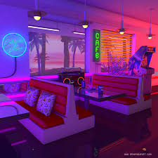 Artwork Heavily Inspired By 80 S Aesthetic Nostalgia Fueled By Synthwave Synthwave Music Expresses Nostalgia From Diner Aesthetic 80s Aesthetic Neon Aesthetic
