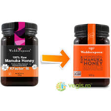 Deci si recunoscute ca alternativa la tratamentele. Miere De Manuka Kfactor 16 Raw 100 Naturala 500g Wedderspoon Vegis Ro