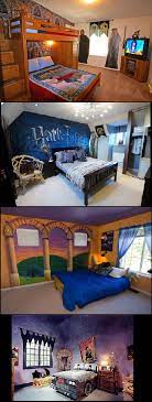 Comforters and sheets featuring the hogwarts crest or images of hermione, harry, and ron encourage kids to rest before their next. Harry Potter Bedroom Decor Ideas Harry Potter Bedroom Harry Potter Room Harry Potter Theme Room