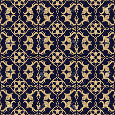Set seamless pattern in victorian style. Baroque Floral Pattern Vector Seamless Vintage Damask Luxury Royalty Free Cliparts Vectors And Stock Illustration Image 97626688