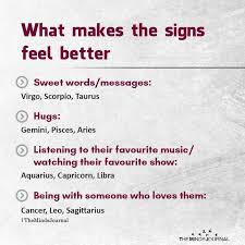 Her ability to pick up on how others feel make her a wonderful partner. What Makes The Signs Feel Better Sweet Words Messages Virgo Scorpio