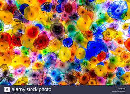 Things to do in las vegas. Das Mundgeblasene Glas Blume Decke Im Bellagio Hotel In Las Vegas Stockfotografie Alamy