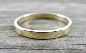recycled gold minimalist wedding band