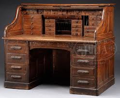 Fine Oak S Roll Top Desk With Full Interior Roll Top Desk Desk Desk With Drawers