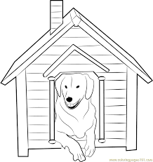 Great coloring book gift for grown ups as a relaxing activity to clear the mind and calm the artistic soul. Dog House With Dog Inside Coloring Page For Kids Free Dog House Printable Coloring Pages Online For Kids Coloringpages101 Com Coloring Pages For Kids