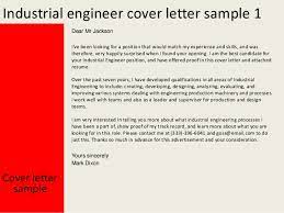 Industrial Engineer Cover Letter
