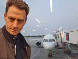 My "Clint Eastwood look" after my flight was delayed 6 hours in Los Angeles  last Sunday! The airline told me that they couldn't find any pilots to fly  the plane 😁