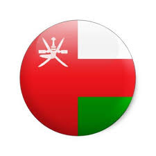 oman flag classic round sticker zazzle com in 2021 oman flag sticker flag round stickers