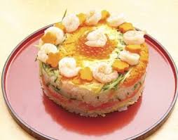 Ga Teau Sushis Sushi Cake Recette Gateau De Sushi Sushi Alimentation