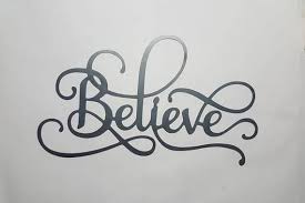 Believe Metal Sign Metal Wall Art Metal Wall Decor Sign Script Wall Art B35 Metal Signs Metal Wall Art Fancy Script