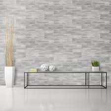 Bolder Stone 6 X 24 Mixed Material Self Adhesive Mosaic Tile Stone Tile Wall Vinyl Backsplash Wall Tiles
